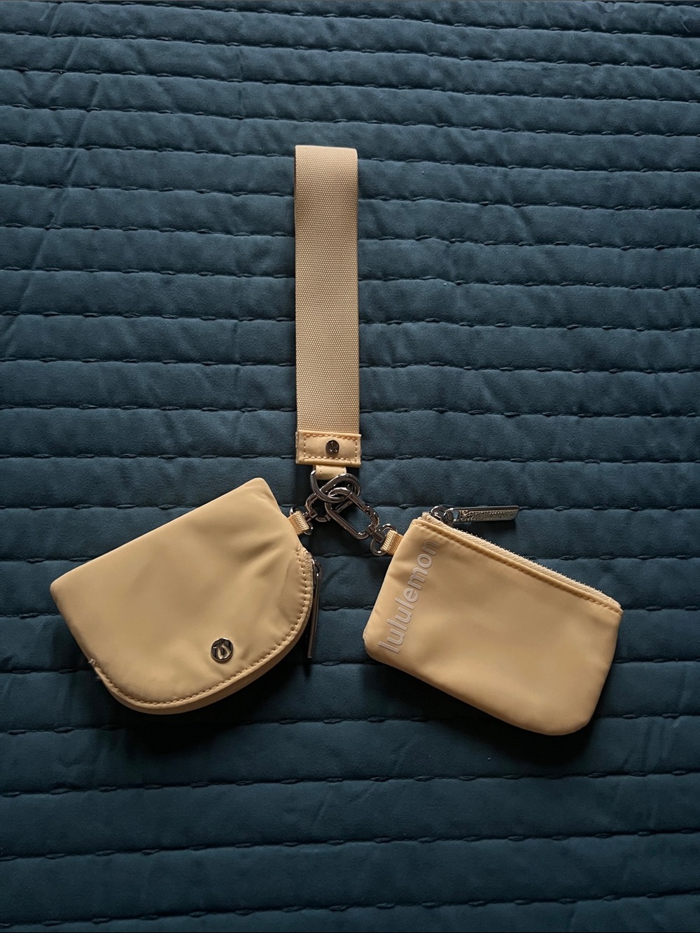 lululemon athletica Yellow Key & Card Wristlet Set